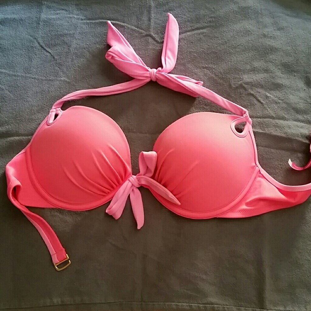 Victoria's Secret PINK Pushup Halter Swim Top